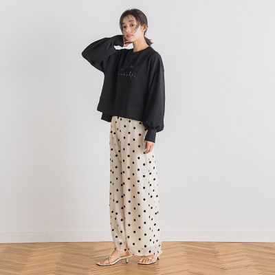 【ＷＥＢ限定】オーガンジードットパンツ