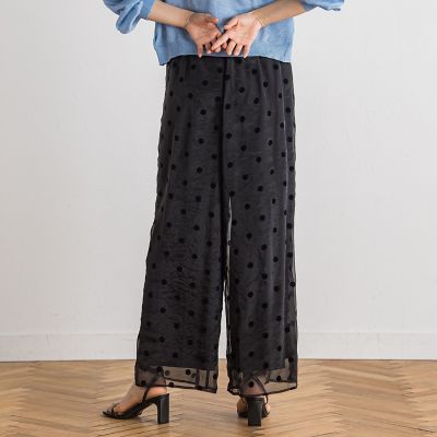 【ＷＥＢ限定】オーガンジードットパンツ