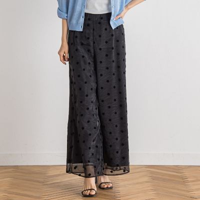 【ＷＥＢ限定】オーガンジードットパンツ
