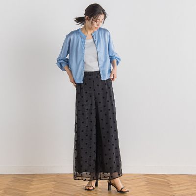 【ＷＥＢ限定】オーガンジードットパンツ