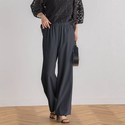 ＜Droite lautreamont (Women)＞フィブリルグログランパンツ≪洗濯機で洗える≫