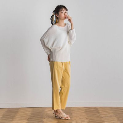 【ＷＥＢ限定】サークルストレッチテーパードパンツ≪洗濯機で洗える≫