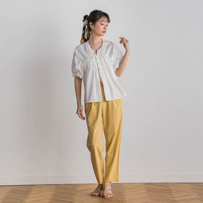 【ＷＥＢ限定】サークルストレッチテーパードパンツ≪洗濯機で洗える≫