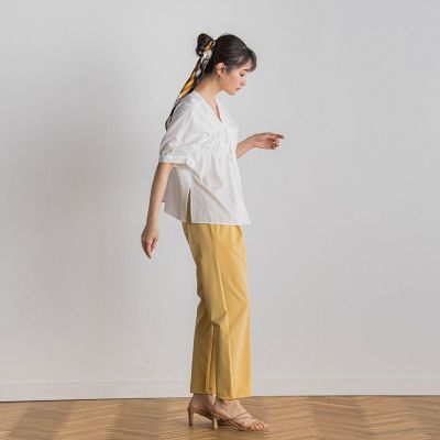 【ＷＥＢ限定】サークルストレッチテーパードパンツ≪洗濯機で洗える≫