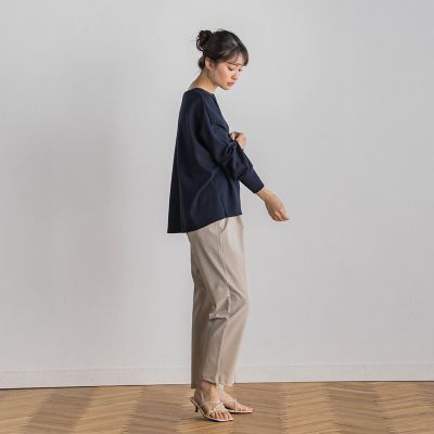 【ＷＥＢ限定】サークルストレッチテーパードパンツ≪洗濯機で洗える≫