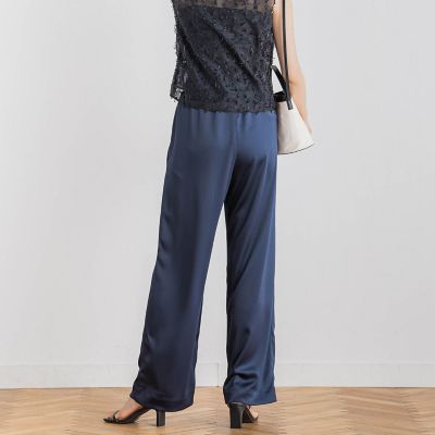 新色追加】ハンマーサテンパンツ≪洗濯機で洗える≫ | Droite