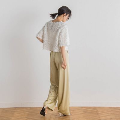 ハンマーサテンパンツ≪洗濯機で洗える≫ | Droite lautreamont