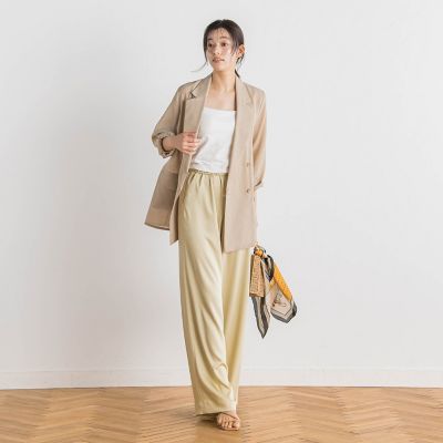 ハンマーサテンパンツ≪洗濯機で洗える≫ | Droite lautreamont