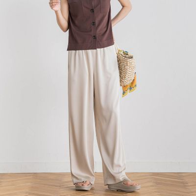 Droite lautreamont (Women)/ドロワットロートレアモン 【新色追加】ハンマーサテンパンツ≪洗濯機で洗える≫