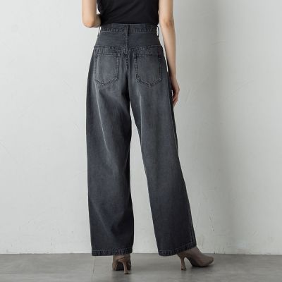 タックデニムパンツ≪洗濯機で洗える≫ | Droite lautreamont