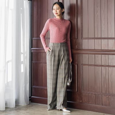 新色追加】両面起毛ストレッチパンツ≪洗濯機で洗える≫ | Droite