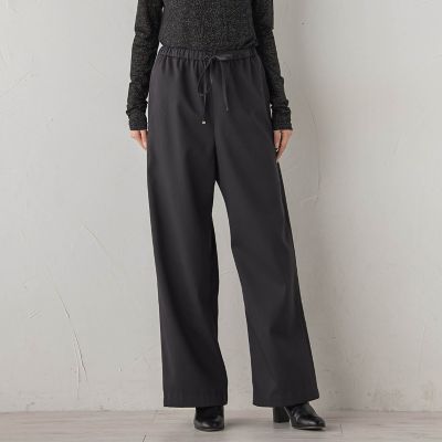 ＜Droite lautreamont (Women)＞裏起毛ボンディングパンツ≪手洗い可能≫