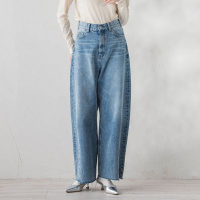 カーブデニムパンツ≪洗濯機で洗える≫ | Droite lautreamont (Women