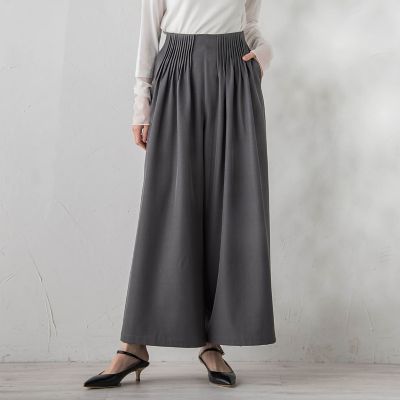 ＜Droite lautreamont (Women)＞ストレッチツイルパンツ≪洗濯機で洗える≫
