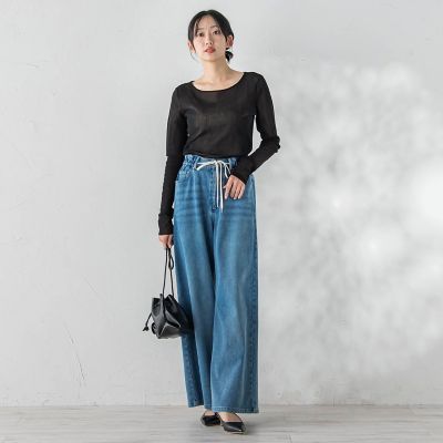 ジャージデニムパンツ | Droite lautreamont (Women)/ドロワットロート