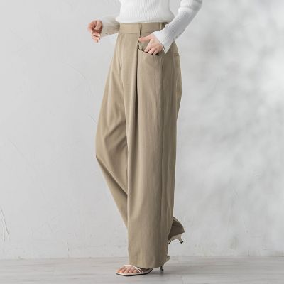 ＜Droite lautreamont (Women)＞ワイドポケットタックパンツ