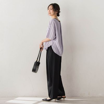 サスペンダー付き2タックパンツ | Droite lautreamont (Women