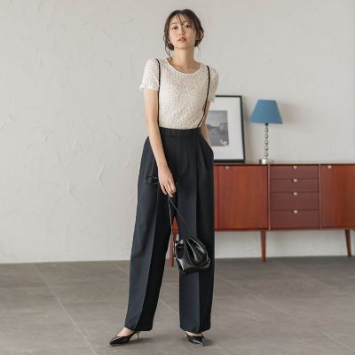 サスペンダー付き2タックパンツ | Droite lautreamont (Women