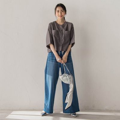 ジャージデニムパンツ | Droite lautreamont (Women)/ドロワットロート