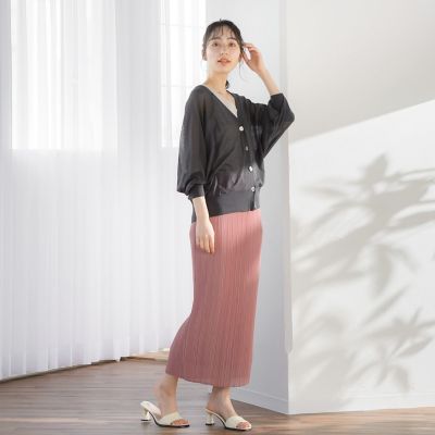 【ＷＥＢ限定】スリムプリーツタイトスカート