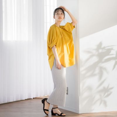 【ＷＥＢ限定】スリムプリーツタイトスカート