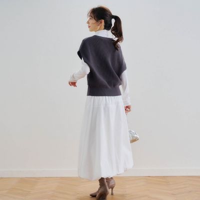 タイプライターバルーンスカート≪手洗い可能≫