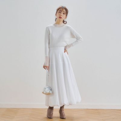 タイプライターバルーンスカート≪手洗い可能≫