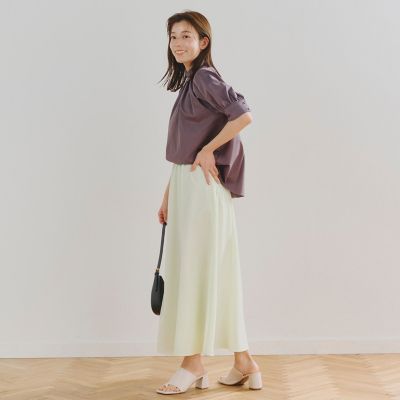 ボタニカルダイスカート≪洗濯機で洗える≫