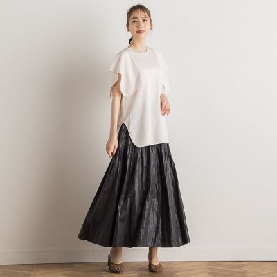 光沢タンブラースカート≪手洗い可能≫