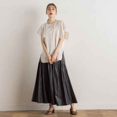 光沢タンブラースカート≪手洗い可能≫