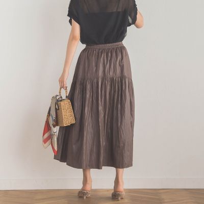 光沢タンブラースカート≪手洗い可能≫