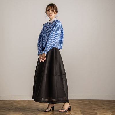 【カタログ掲載】ダブルラッセルダンボールニットスカート≪洗濯機で洗える≫