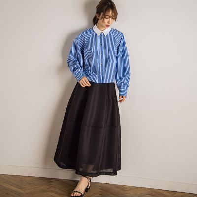【カタログ掲載】ダブルラッセルダンボールニットスカート≪洗濯機で洗える≫
