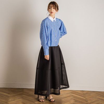 【カタログ掲載】ダブルラッセルダンボールニットスカート≪洗濯機で洗える≫