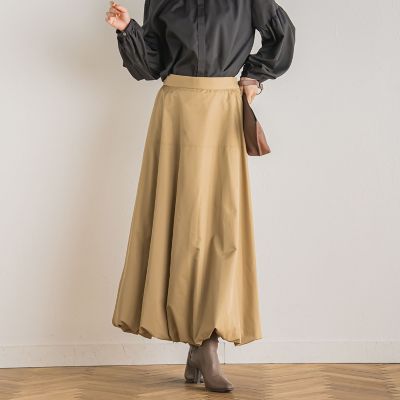 ＜Droite lautreamont (Women)＞【カタログ掲載】Ｈ２ＯＦＦタフタバルーンスカート≪洗濯機で洗える≫