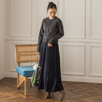 【ＷＥＢ限定】ピーチサテンプリーツスカート≪手洗い可能≫