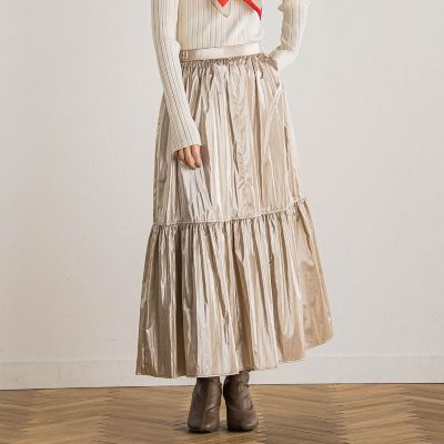 【カタログ掲載】レザーテックスブライトコーティングスカート≪手洗い可能≫