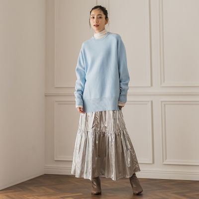 【カタログ掲載】レザーテックスブライトコーティングスカート≪手洗い可能≫