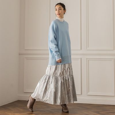 【カタログ掲載】レザーテックスブライトコーティングスカート≪手洗い可能≫