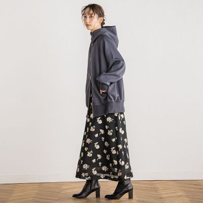 メタルフラワージャガードスカート≪手洗い可能≫