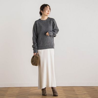 ラップサテンスカート≪洗濯機で洗える≫ | Droite lautreamont (Women