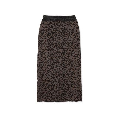 WEB限定】ダマスク柄ニットスカート≪洗濯機で洗える≫ | Droite