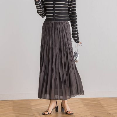＜Droite lautreamont (Women)＞シアースラブプリーツスカート≪手洗い可能≫