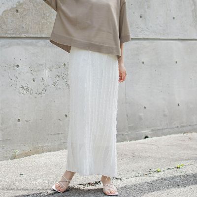 ＜Droite lautreamont (Women)＞フリンジニットスカート