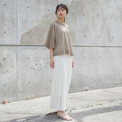 フリンジニットスカート