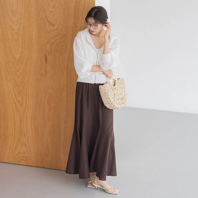 レーヨン麻スカート≪手洗い可能≫ | Droite lautreamont (Women