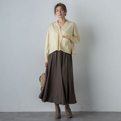 【美品】LAUTREAMONTフレアタフタスカート セール】 フェザーチュールタイトスカート≪洗濯機で洗える