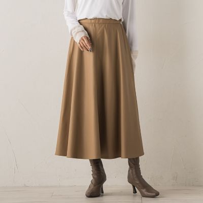 ＜Droite lautreamont (Women)＞レザーライクスカート≪洗濯機で洗える≫