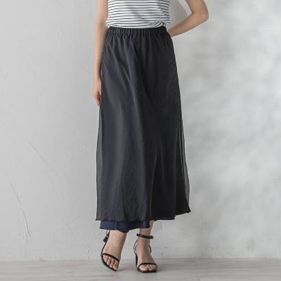 オーガンジーレイヤードスカート | Droite lautreamont (Women