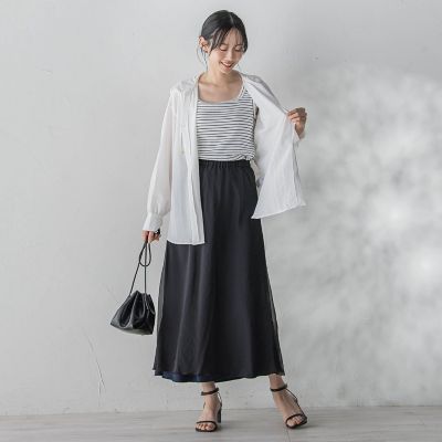 オーガンジーレイヤードスカート | Droite lautreamont (Women